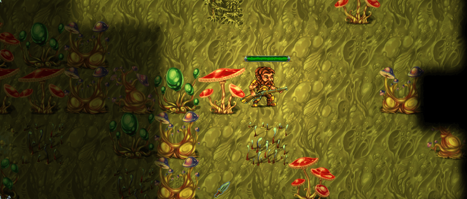 Exploring a glowing fungal cavern
