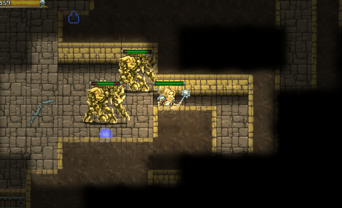 Fighting greater earth elementals