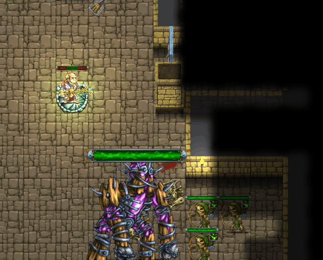 Shadow Construct boss AOE attack